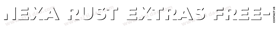 Nexa Rust Extras Free字体转换